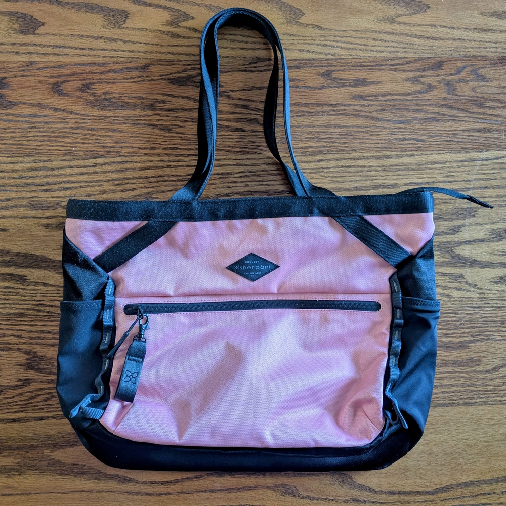 Sherpani Pink and Black Tote Bag